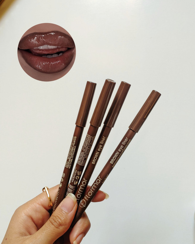 مداد چشم و خط لب قهوه ای FIORMARمدل شمعی بدون سرب