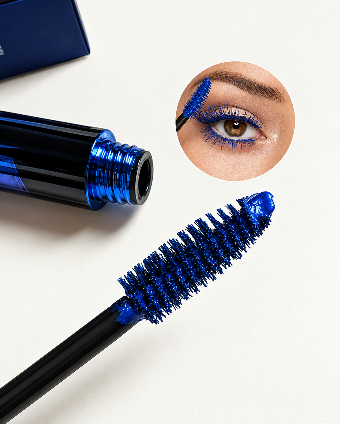ریمل آبی اور بیوتی مدل LASH:CHANGER حجمدهنده، بند کننده و حالتدهنده و ضدآب